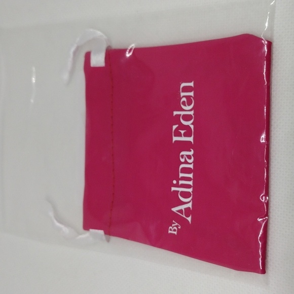 Adina Eden Pave Safety‎ Pin Paperclip Bracelet Gold Plated Sterling Silver - Picture 5 of 6